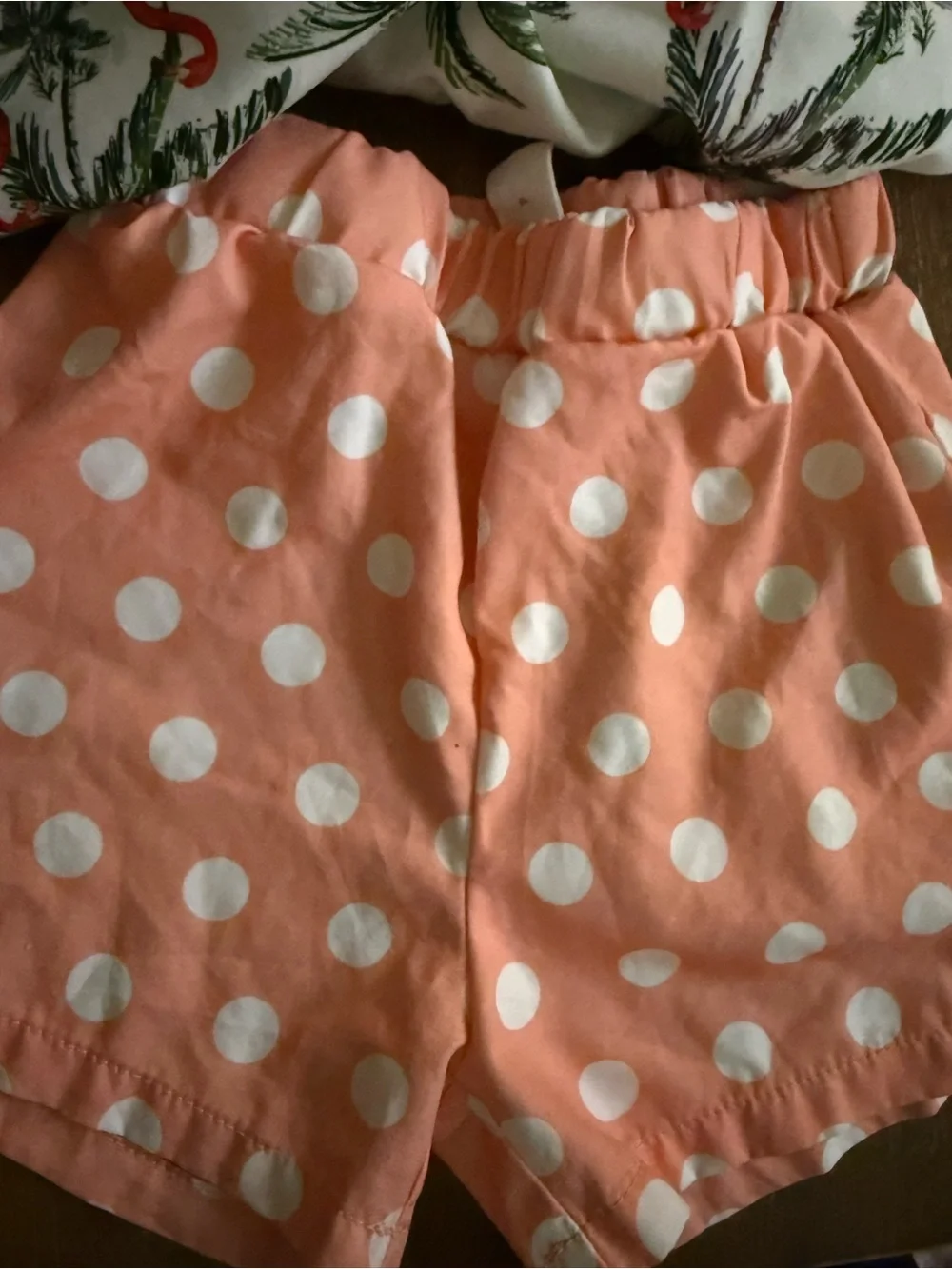 SHEIN White & Pink Flamingo Tropical Kids Matching Pajama Set